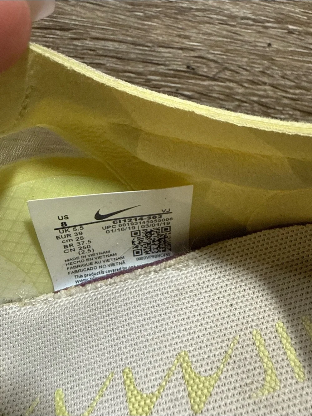 FINAL SALE Nike Air Max Dia Luxury Yellow
